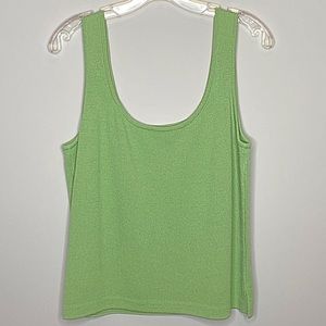 St John Tank Top Santana Knit Light Mossy Green
